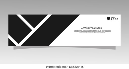 Modern banner design. abstract template design vector