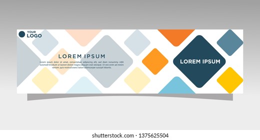 Modern banner design. abstract template design vector