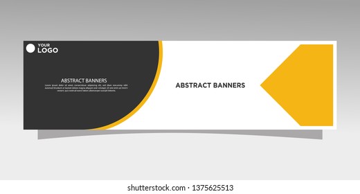 Modern banner design. abstract template design vector