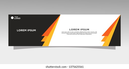 Modern banner design. abstract template design vector