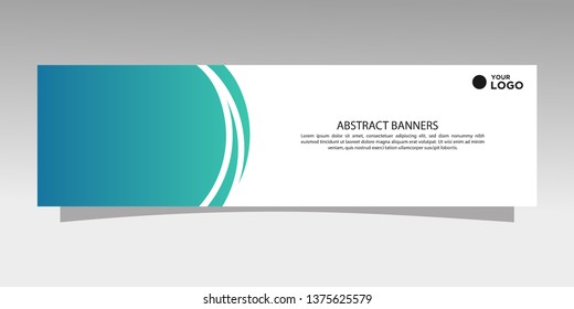 Modern banner design. abstract template design vector