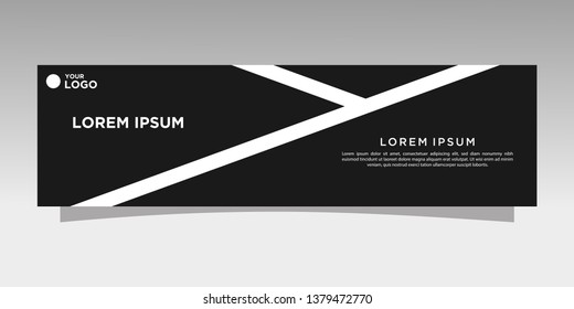 Modern banner design. abstract template design vector