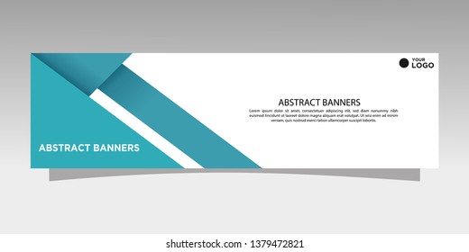 Modern banner design. abstract template design vector