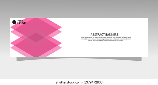Modern banner design. abstract template design vector