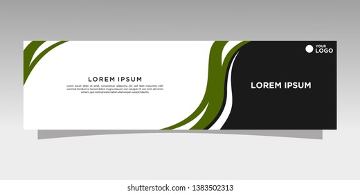 Modern banner design. abstract template design vector