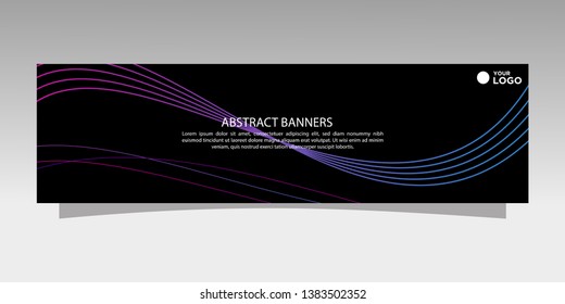 Modern banner design. abstract template design vector