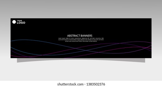 Modern banner design. abstract template design vector