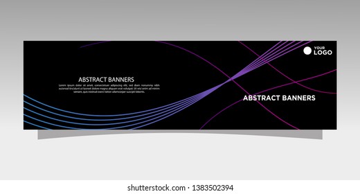 Modern banner design. abstract template design vector