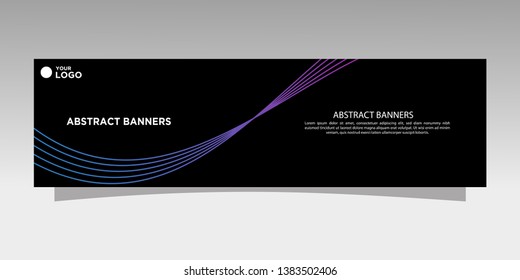 Modern banner design. abstract template design vector