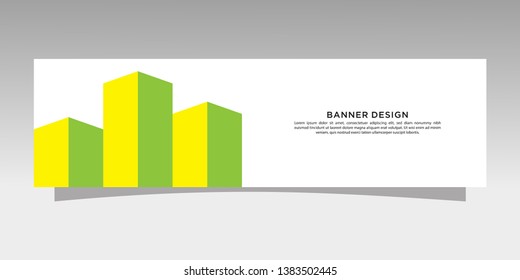 Modern banner design. abstract template design vector