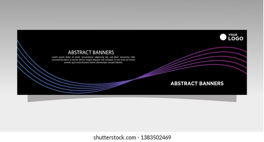 Modern banner design. abstract template design vector