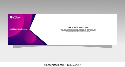 Modern banner design. abstract template design vector