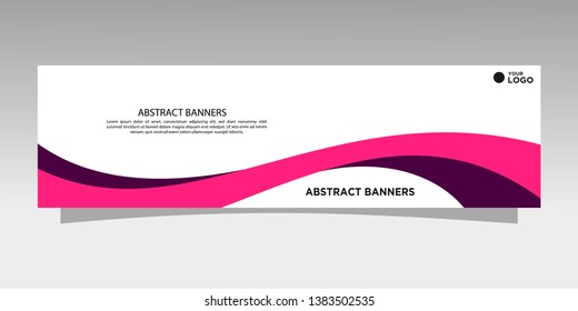 Modern banner design. abstract template design vector