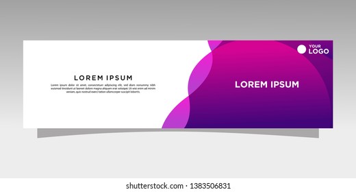 Modern banner design. abstract template design vector