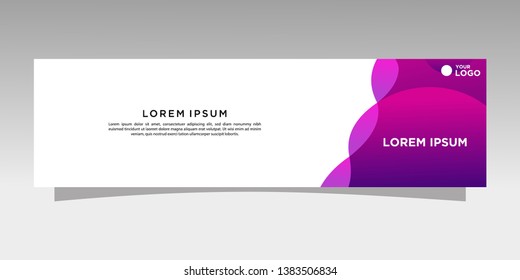 Modern banner design. abstract template design vector