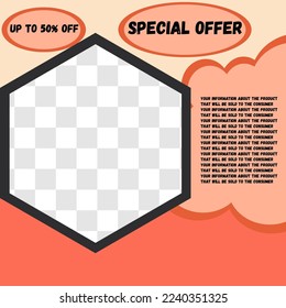 Diseño moderno de pancartas. Se puede usar para banner, portada y cabecera. Adecuado para publicaciones en medios sociales y publicidad en línea.