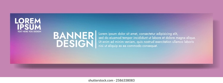 Modern banner design with a dreamy sky background