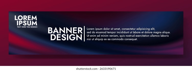 Modern banner design with an elegant inspired background