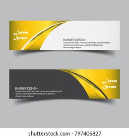 modern banner Design with Gold Texture vector