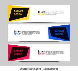 modern banner design with gradient colors