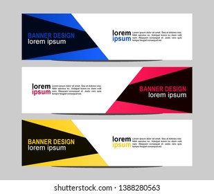 modern banner design with gradient colors