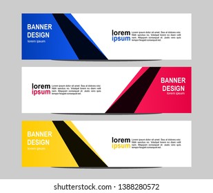 modern banner design with gradient colors