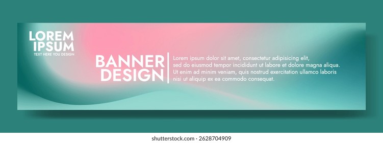 Modern banner design with an ocean treasure inspired background