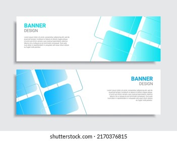 modern banner design set in two colors