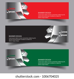 modern banner Design with silver   Texture vector
