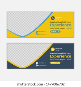 modern banner design for social media ads, banners for business