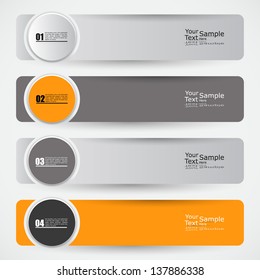Modern banner Design template / can be used for infographics