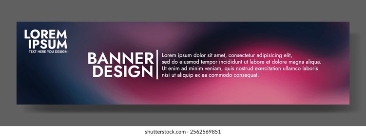 Modern Banner Design Template Purple, Gradient, Website, Text,