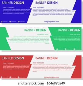 Modern Banner Design. Banner Template. Banner sets.