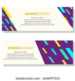 Modernes Banner-Design. Banner-Vorlage. Banner-Sets.