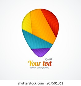 Modern banner Design template for text on white