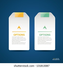 Modern banner design template. Vector illustration. Used in infographics, numbered banners, horizontal cutout lines, graphic or website layout.