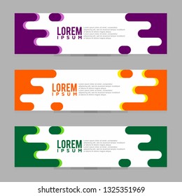 Modern Banner Design Template. Vector Illustration. Eps 08.
