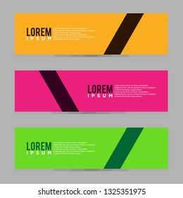 Modern Banner Design Template. Vector Illustration. Eps 08.