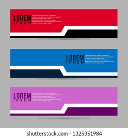 Modern Banner Design Template. Vector Illustration. Eps 08.