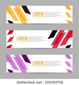 Modern Banner Design Template. Vector Illustration. Eps 08.