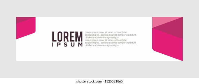 Modern Banner Design Template. Vector Illustration. Eps 08.