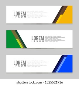 Modern Banner Design Template. Vector Illustration. Eps 08.
