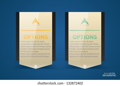 Modern banner design template. Vector illustration. Used in infographics, numbered banners, horizontal cutout lines, graphic or website layout.