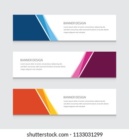Modern Banner Design Vector Template Background