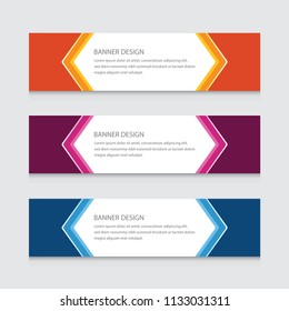 Modern Banner Design Vector Template Background