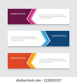 Modern Banner Design Vector Template Background