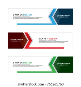 Modern Banner Design Vector Template Illustration