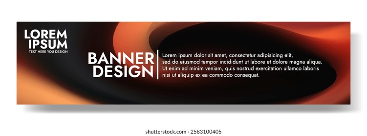Modern banner design with a warm  desert inspired background