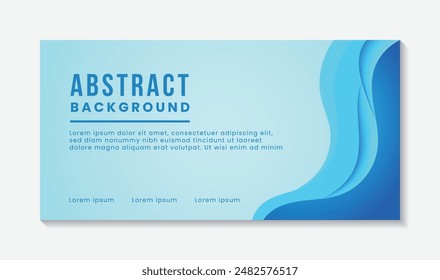Diseño de Anuncio moderno patrón abstracto ondulado elegante fondo azul, fondo geométrico abstracto azul y blanco