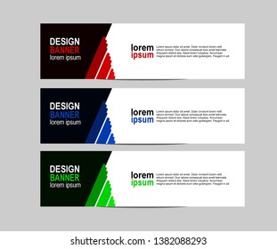modern banner design for the web or company